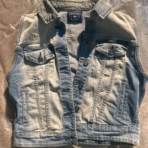Just USA Light Blue Denim Vest